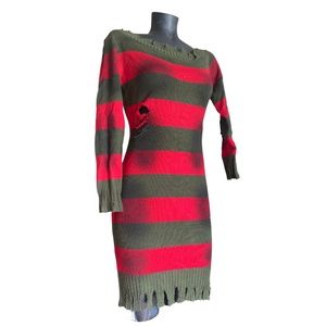 FEMALE FREDDY KRUEGER COSTUME (3-PC SET)